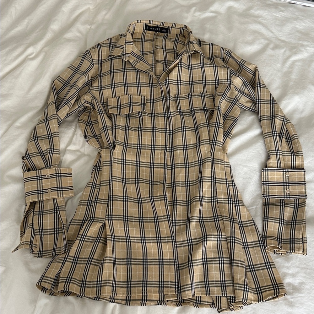 Lioness Plaid Mini Dress